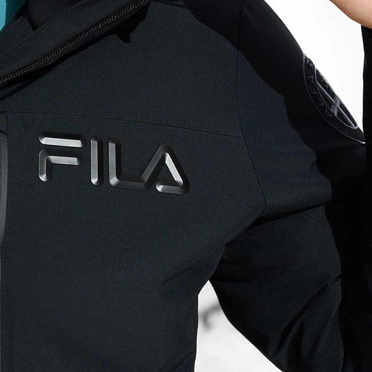 New FILA Down Jacket Men's Pitch Black A11M446904F-BK
