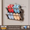 Foldable Magnetic Wall-Mounted Shoe & Towel Rack for Bathroom