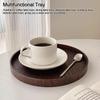 Vintage Round Serving Tray Wooden 21/24/27/30/33cm Wood Platte Dessert Pallet Coffee Home Table