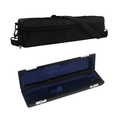 Simple 16 Hole Flute Case Black Oxford Cloth Flute Carrying Bag Easy To Carry