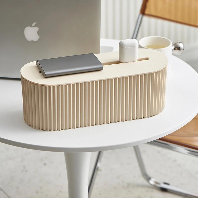 Household Power Socket Storage Box Desk Cable Chaos Organizer Wire Data Cable Management Box Cord Protector Clutter Hiding Box