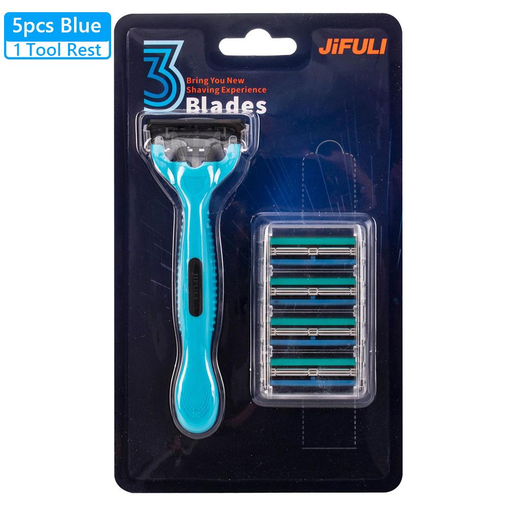 

5/9/17/26 PCS Men Safety Razor 3 Layer Shaver Sharp Manual Razor Non-Slip Handle Hair Removal Shaver Shaving Razor for Men Women