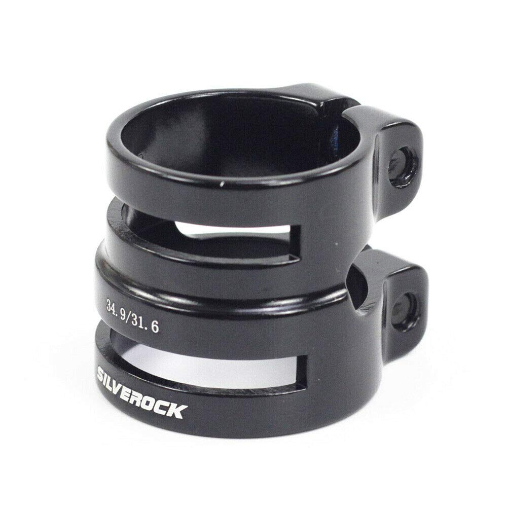 Silverock Seatpost Clamp Seat Clamp Dual Size Black 27.2/31.8mm
