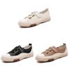 Korean Style Womens Casual Shoes With Leather Patchwork And Velcro For Summer And Spring Wear