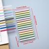 300 Sheets Colorful Strip Writable Sticky Note Classification Reading Marker Labels for Student Book Message Highlight Stationery Supplies