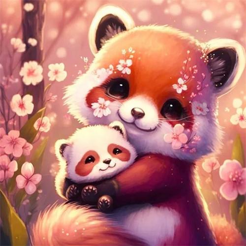 Pełny kwadratowy okrągły DIY diamentowy obraz zwierzęcy fantasy haft tygrys smok mozaika wystrój domu