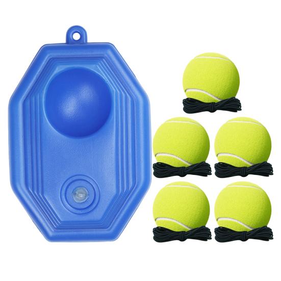 Tennis Trainer with String Ball Portable Tennis Solo Training Rebounder with Weighted Base Kids Adults Beginner Backyard Self Tennis Practice Tools
