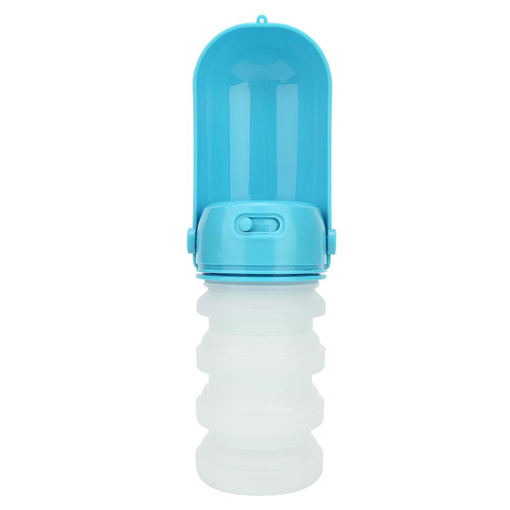 350ml Silicone Pet Outdoor Travel Portable Folding Drinking Water Bottle Kettle for Dogs Cats
