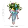 Easter Eggs Wreath Spring Season Ornaments Carrot Door Garland Happy Easter Holiday Indoor Outdoor Decorative Wreath