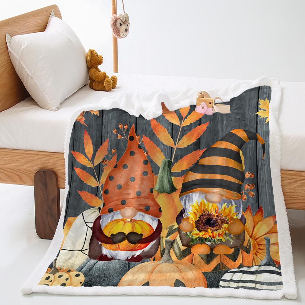 Blanket Cartoon Honey Blanket Digital Printed Lamb Fleece Crystal Fleece Blanket