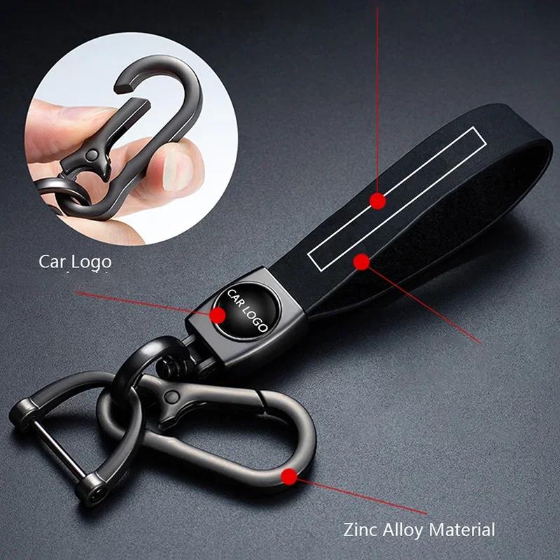 2025 Hot Leather Car Keychain Holder Keyring Key Chain for Mazda 2 4 3 6 CX-5 CX3 CX7 CX9 Atenza Axela MX-5 RX8 RX7 323 626 Spee