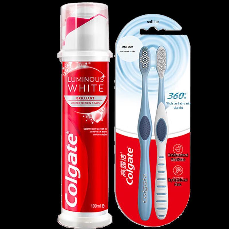 Colgate Whitening Toothpaste & Toothbrush Oral Care Set
