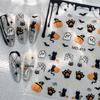 Kou Yan Halloween Cartoon Series Nail Art Stickers – Cute Ghost & Spider Embossed Designs