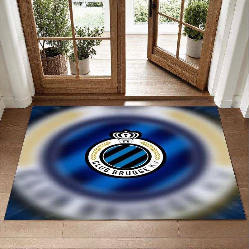 Club Brügge FC Design Kristall-Samt-Teppich Weiche Dekorationsmatte für Schlafzimmer Eingang