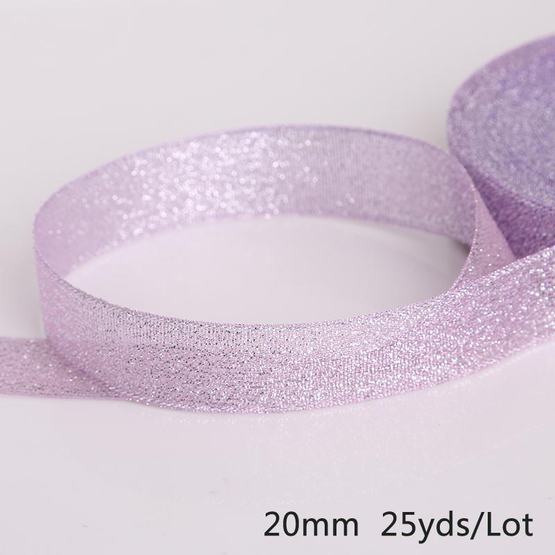 25Yards Metallic Ribbon Organza Ribbon For Wedding Party Decoration Gift Wrap Christmas Ribbons