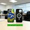 B-Brazil Brazilian Flag  Phone Case For iPhone17,16,15,14,13,12,11 Plus,Pro Magnetic For Magsafe Wireless Charging
