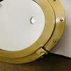 Nautical Porthole Antique Plated Canal Boat Porthole-Window Ship Round Mirror Wall Decor