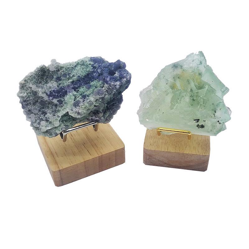 Beech Wood Display Stand for Crystals, Minerals, and Metal Ore Specimens