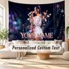 Custom Name Wall Hanging Tapestry,Ayliva Decorative Backdrop Tapestry For Dorm Home