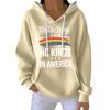 Women's Fashion Casual Long Sleeve Loose Printed Pullover Sports Long Sleeve Sweatshirt