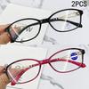 2/3PCS New Generation Anti-blue Light Progressive Glasses for Ladies, Fashionable Eyewear 1912