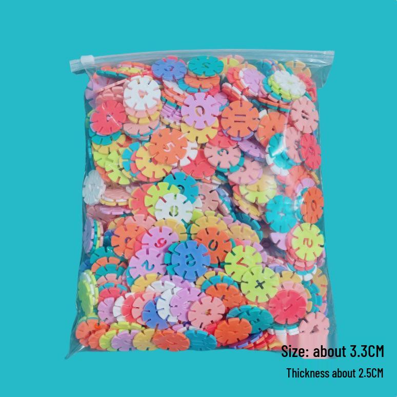 Large Snowflake Building Blocks for Kids - Thick, Durable Pieces for Boys Aged 4+