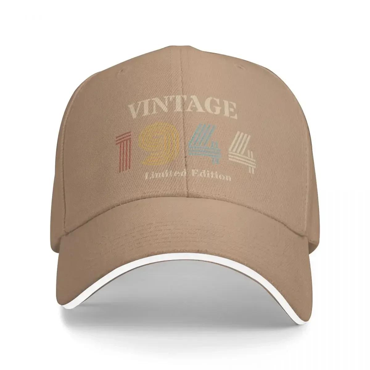 

2024 Summer Baseball Cap 1944 Vintage Birthday Gift Merch For Men Women aged 80 years old Trucker Cap Casual Headwear Adjustable One Size хакі