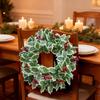 Simulation Of Green Plants Christmas Leaves Red Fruit Wreath Vine Ring Indoor Living Room Atmosphere Decoration 45cm