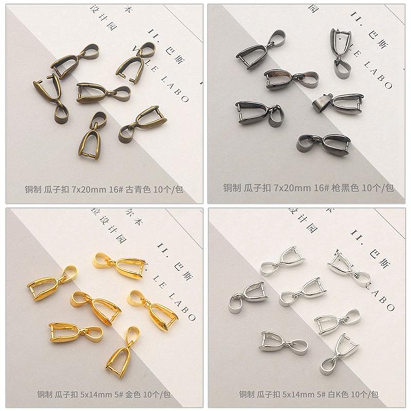 Home Party Supplies 10 teile/los Hohe Qualität Beliebte Charme Befestigen Schnalle Anhänger Clip DIY Schmuck Erkenntnisse Schmuck Machen Kupfer Schmuck Zubehör