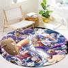 One Piece Gear Round Area Rug Carpet Rug For Living Room Bedroom Sofa Playroom Decor Nonslip Floor Mat