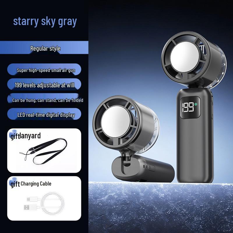 

Portable High-Speed Silent Fan: Handheld, Desktop & Neck-Hanging 15.8 x 5.5 x 5.3 CM