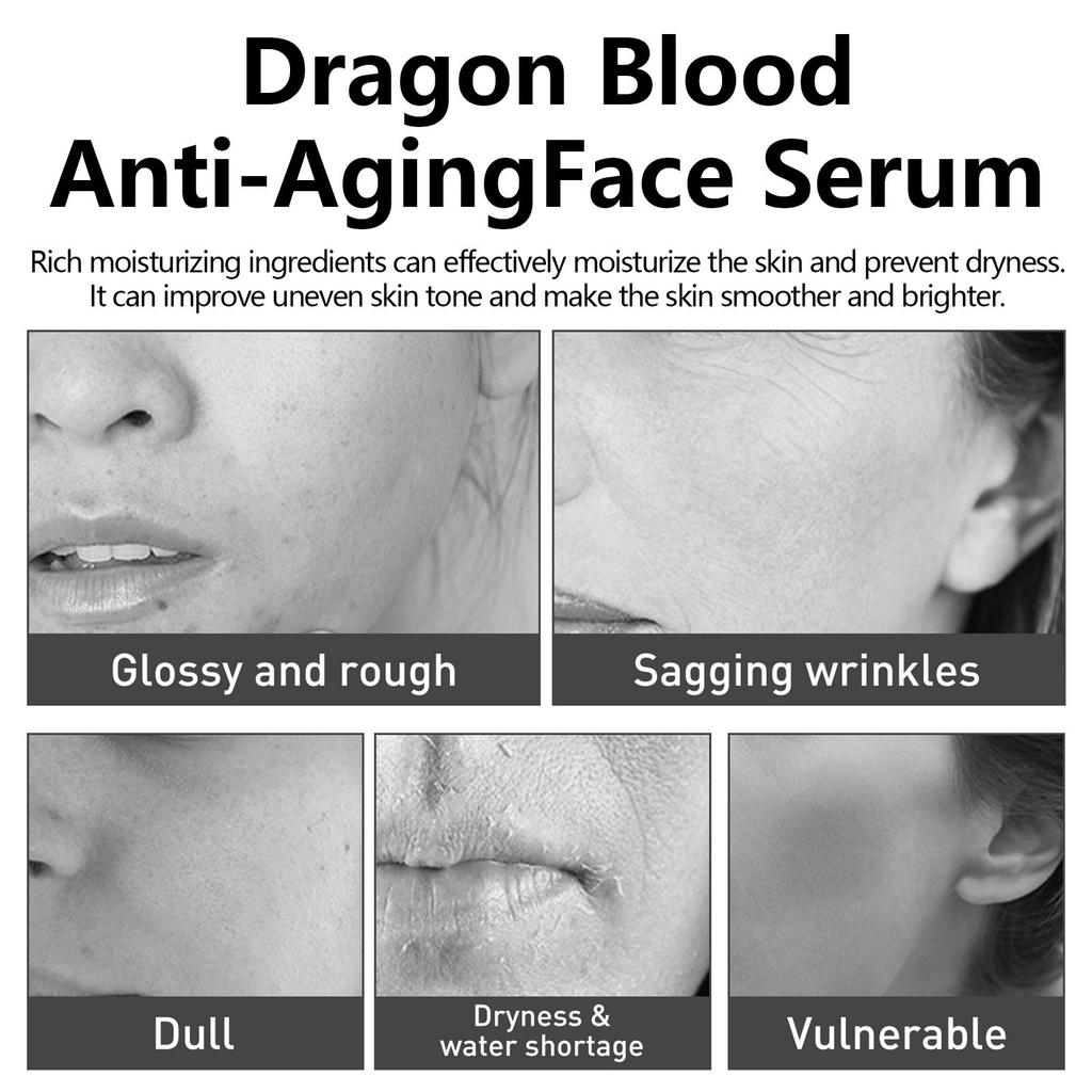 Dragon's Blood Facial Treatment Serum Moisturizes, Hydrates, Firms, Softens, Smoothes and Refines The Face