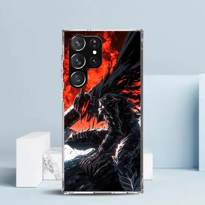 

G-Guts B-Berserks Anime Soft Cover for Samsung Galaxy S25 Edge S26 S24 S23 Ultra Phone Case S22 S21 Plus S20 FE Print Pattern Sh Samsung S22 Plus
