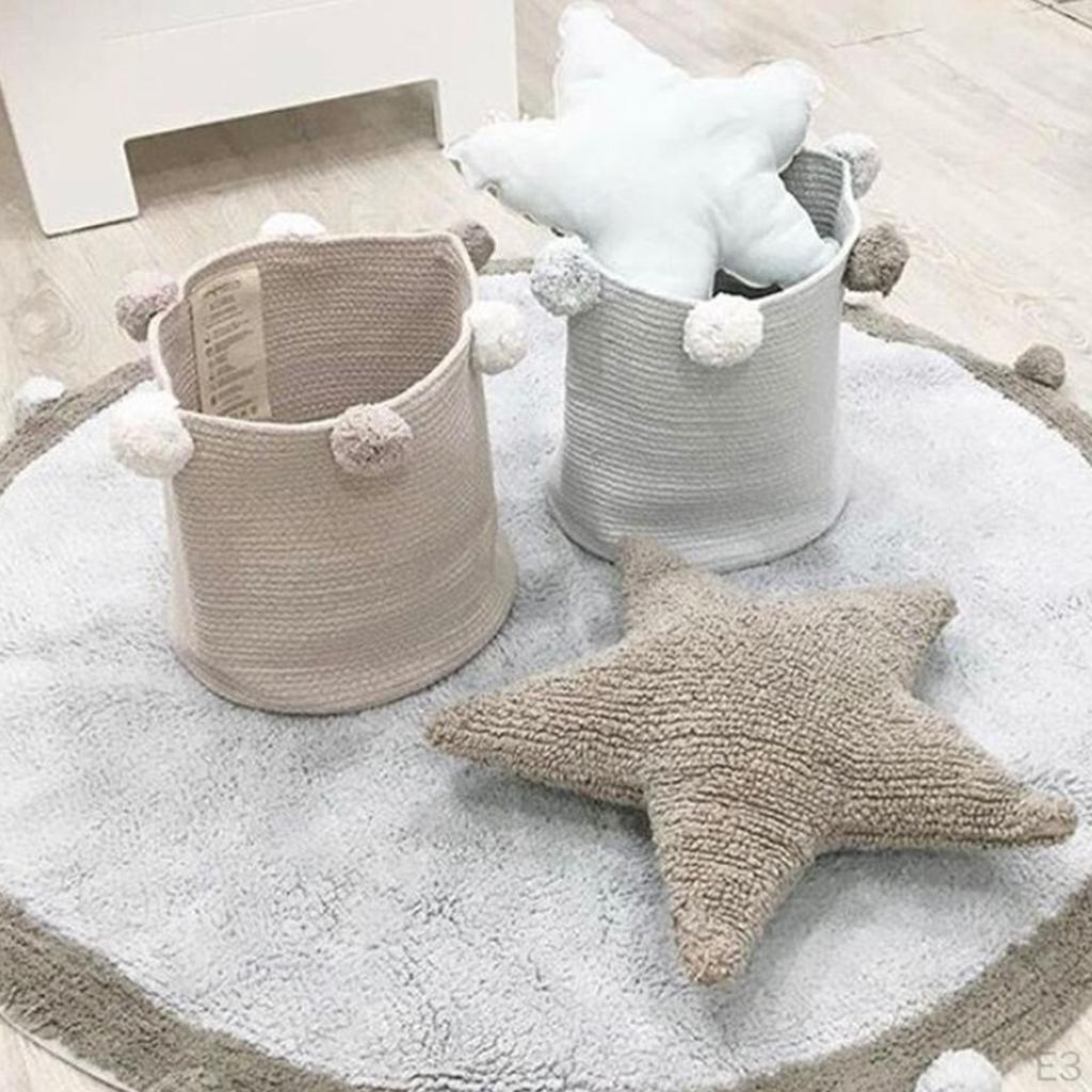 Cesto porta biancheria sporca, Design pieghevole in cotone, Articoli per il bucato, Grande capacità