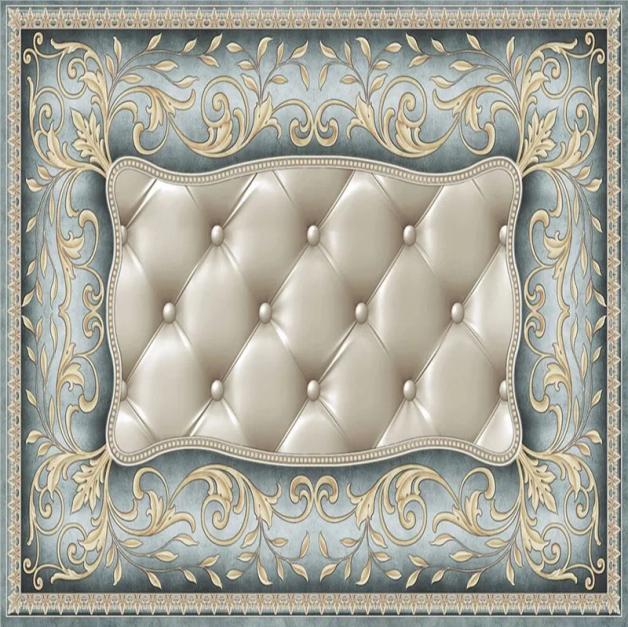 Wallpaper 3D Geometric Wall Mural Luxury Light Blue Background Mural Wall Decor Living Room Frescoes