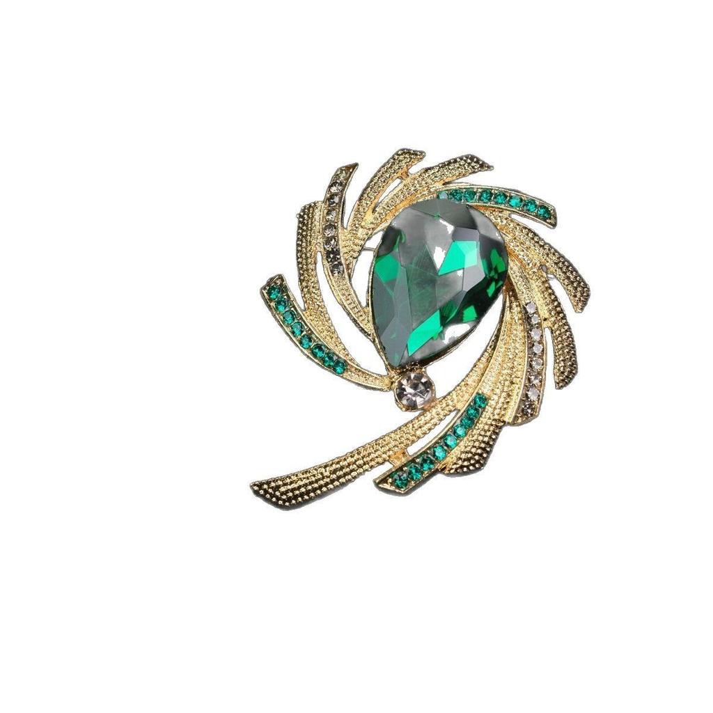 Bunte Retro Damen Korsagenbrosche - Elegante Anstecknadel im europäischen Stil