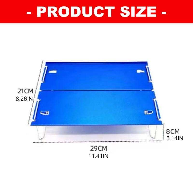 Light Weight Aluminum Folding Camping Table For Outdoor Picnics Hiking And Backpacking Portable Dining Table