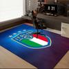 Italian Football Crest Printed Office Carpet Chair Cushion  Entryway Rug, Rugs for Living Room, Bedroom Christmas gifts