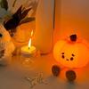 Adorable Pumpkin Night Light Dimmable Soft Warm Glow Eye-Friendly Silicone