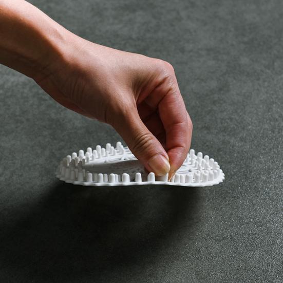 Shower Drain Hair Catcher Easy Installation Clean Prevent Clogs Hair Guard Plastic Hair Trap for Bathroom Drain