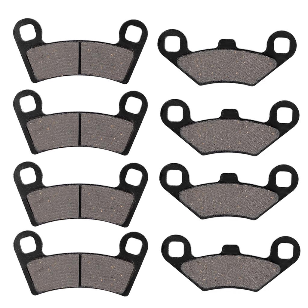 8Pcs Front & Rear Brake Pads Replacement for Polaris RZR 800 2008