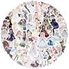 50Pcs/Set Lolita Girls Series 01 Stickers DIY Fashion Mixed Waterproof Doodle Decals Stickers