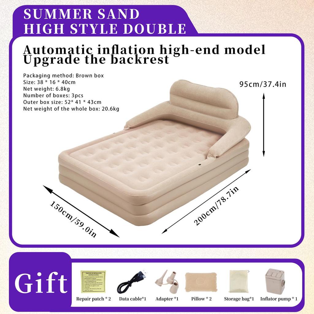 Outdoor Automatic Inflatable Tent with Thickened Camping Air Mattress