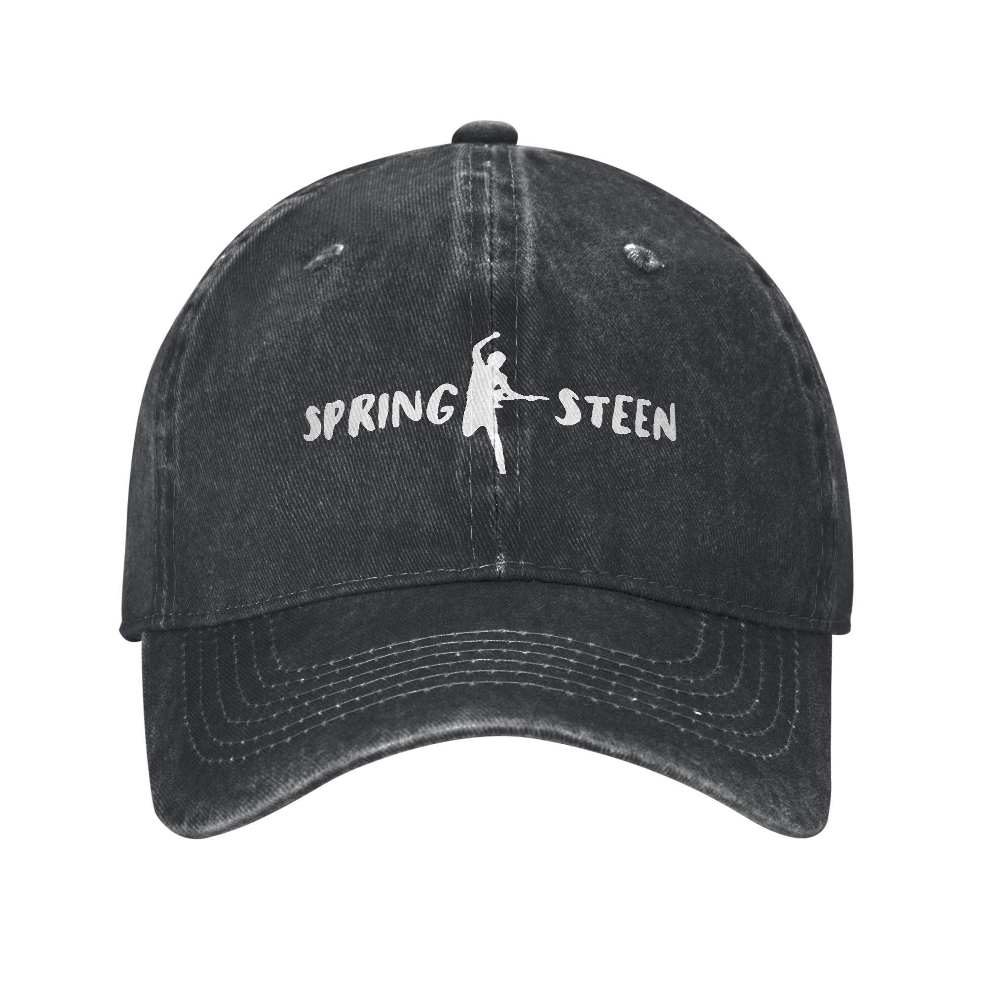 

Musician Bruceed Band Springsteened Trucker Hat Merch For Men Women Baseball Caps Vintage Wear Snapback Caps Adjustable Adjustable