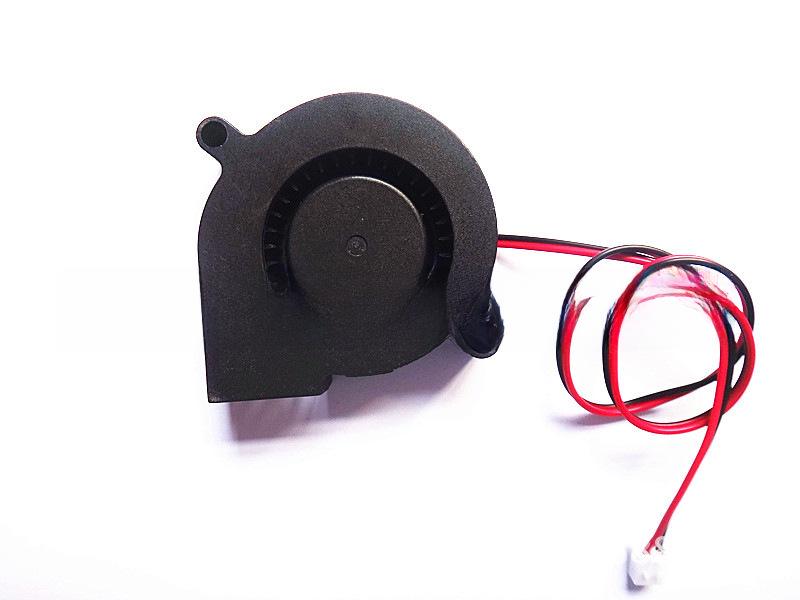Turbo DC malý ventilátor 5015 pro 3D tiskárny, průmyslové chlazení, DC12V.