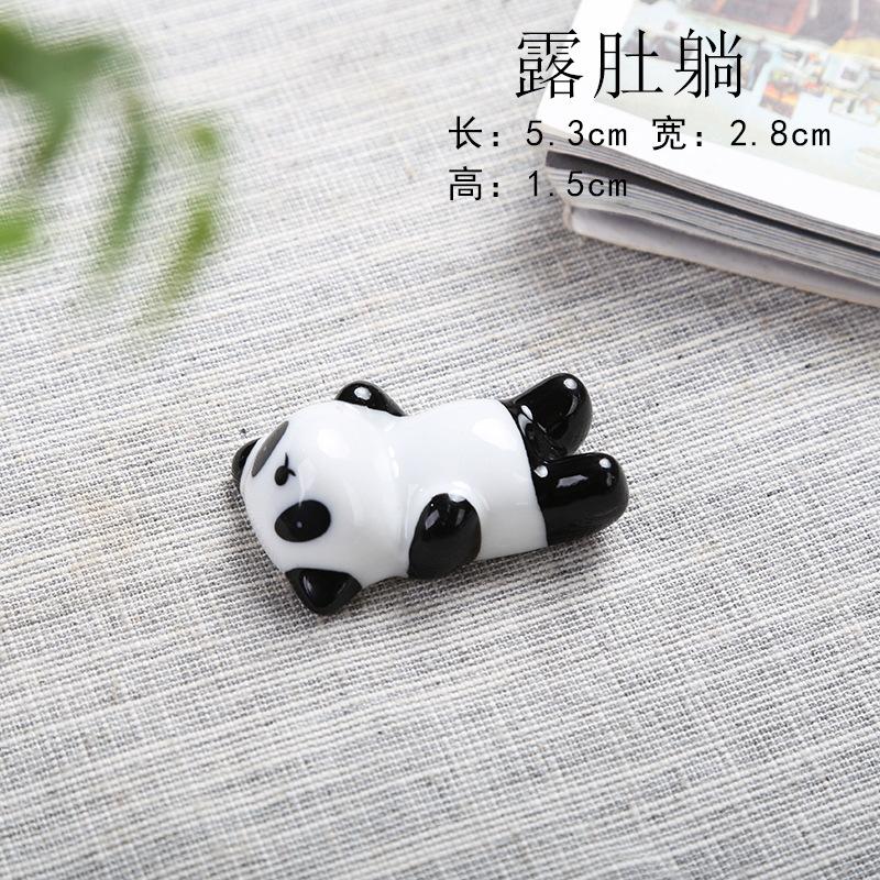 1Pcs Cute Panda Pillow Chopsticks Holder Japanese Ceramic Chopstick Ceramic Home Decor Spoon Holder Tableware Kitchen Tools