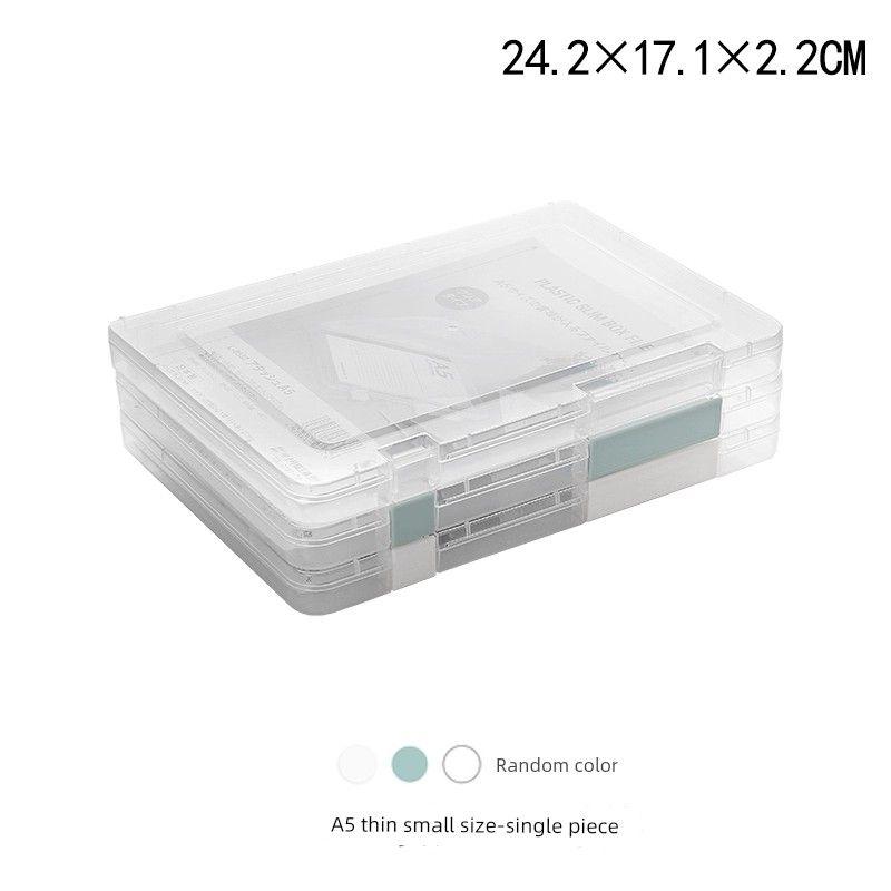 

Japan Import Office File Folder Bag A4 Paper Folder Meeting Finishing Box Bill Invoice Document Storage Box Thin A5/Cd Storage Box/Random Color