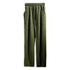 European Striped Wide-Leg Men's Casual Ribbed Drawstring Trousers: Large Size, Spring-Autumn, Straight-Leg, Loose Fit.