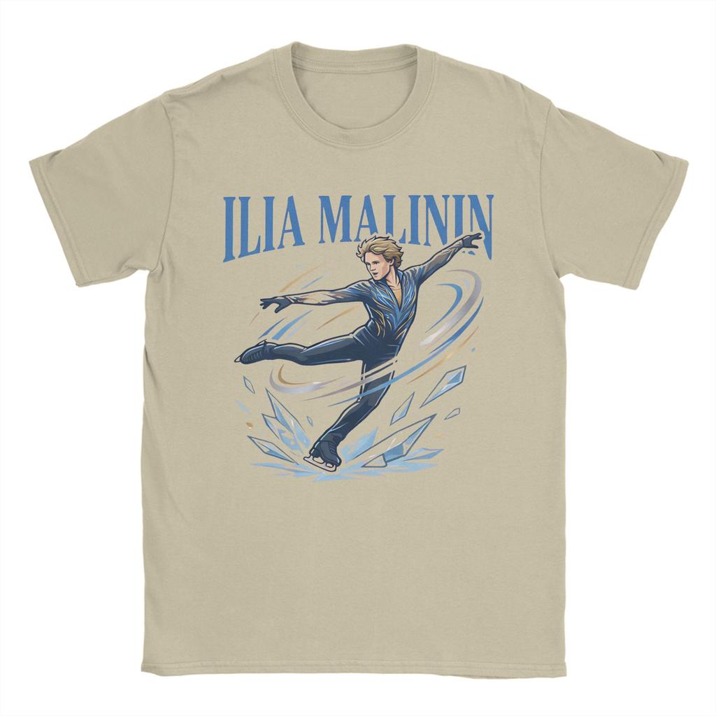 Ilia Malinin Cartoon Poster Cotton T Shirt For Adult Beach  Aesthetic TShirts O Neck Trending Tee Shirt Oversized Design Tops
