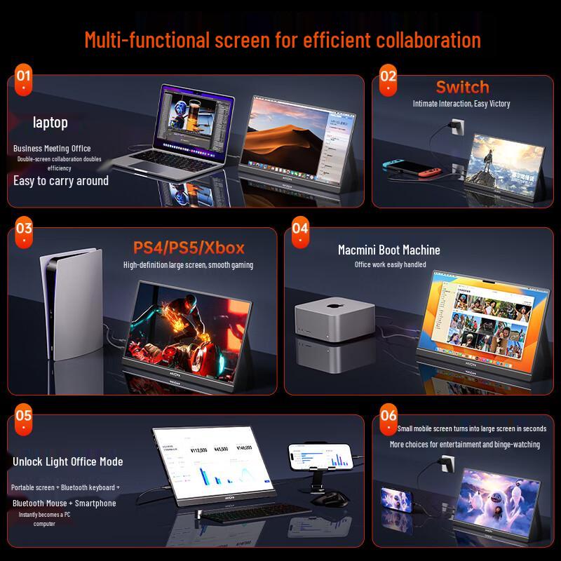 ARZOPA 16.1-inch 144Hz Portable Gaming Monitor CN Plug (adapter Included)